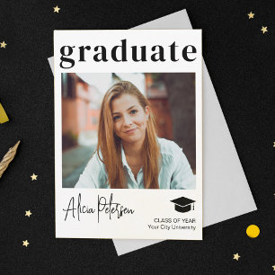 Enkelt modernt student-foto studenten meddelande