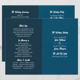 Enkelt modernt, Trendigets Bröllopsprogram