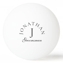 Enkelt monogram elegant groomsman minimalist