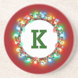 Enkelt monogram initialt i Helgdag i Ljus Underlägg