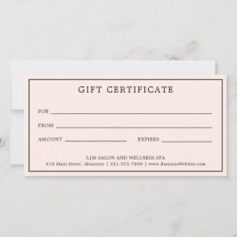 Enkelt monogram  intyg om Rosa