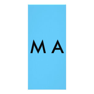 Enkelt monogram lägger till ditt namn brev man mi reklamkort