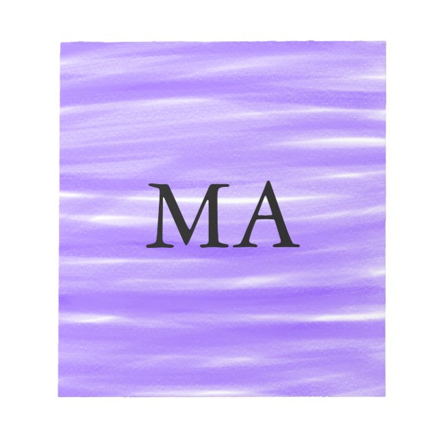 Enkelt monogram lägger till ditt namn brev man min anteckningsblock (Framsida)