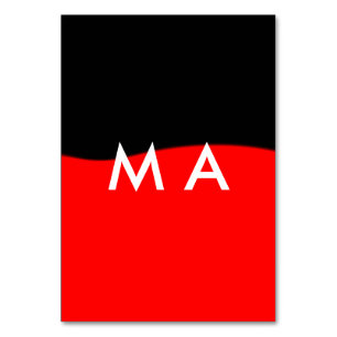 Enkelt monogram lägger till ditt namn brev man min bordsnummer