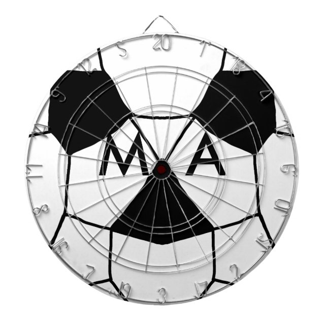 Enkelt monogram lägger till ditt namn brev man min darttavla (Framsidan)