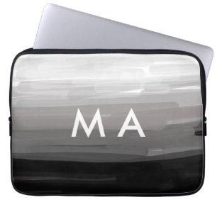 Enkelt monogram lägger till ditt namn brev man min laptop fodral