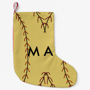 Enkelt monogram lägger till ditt namn brev man min liten julstrumpa