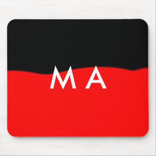 Enkelt monogram lägger till ditt namn brev man min musmatta