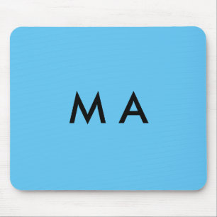 Enkelt monogram lägger till ditt namn brev man min musmatta