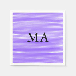 Enkelt monogram lägger till ditt namn brev man min pappersservett