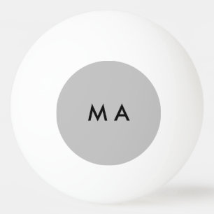 Enkelt monogram lägger till ditt namn brev man min pingisboll