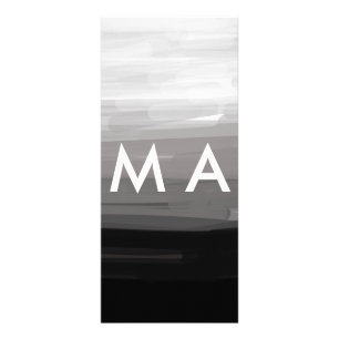 Enkelt monogram lägger till ditt namn brev man min reklamkort
