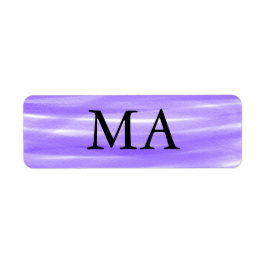 Enkelt monogram lägger till ditt namn brev man min returadress etikett