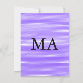 Enkelt monogram lägger till ditt namn brev man min vykort