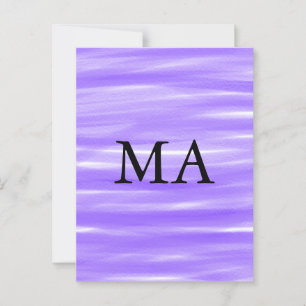 Enkelt monogram lägger till ditt namn brev man min vykort