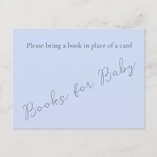 Enkelt monogram minimalistiskt Beau Blue Bok för B Vykort
