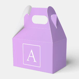 Enkelt Monogram Rosa/Lila Ombre Presentaskar