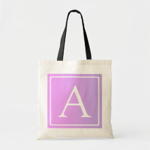 Enkelt Monogram Rosa/Lila Ombre Tygkasse