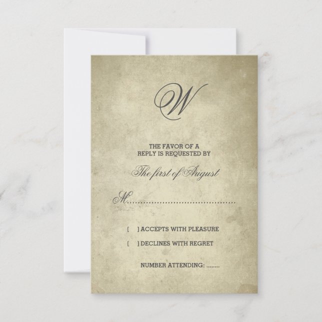 Enkelt Monogram | Vintagens Pappra OSA (Framsida)