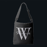 Enkelt Monograms & namn   din backgr. & idéer Axelväska<br><div class="desc">Det enkelt mentala kortet & idén planlägger vid EDDA Fröhlich/EDDArt | mallar för ditt egna Monogram och namn. | för mer idéer och designer, känselförnimmelsen frigör för att skriva mig en e-post: contact@eddart.de eller har en look här: www.zazzle.com/simply_ideas* | har roligt och är lycklig: -) | Monogramexempel: Känt exempel för...</div>