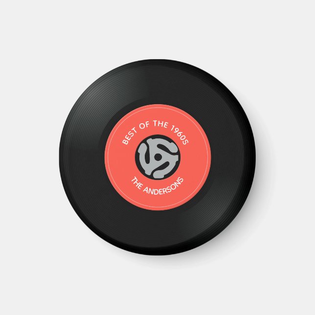 Enkelt mönster för vinylpost magnet (Framsidan)