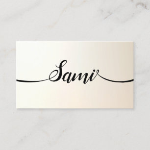 Enkelt Namn-kort för calligrafi-teckensnitt Visitkort