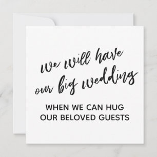 Enkelt när vi kan hugga dig uppskjuten Bröllop Inbjudningar