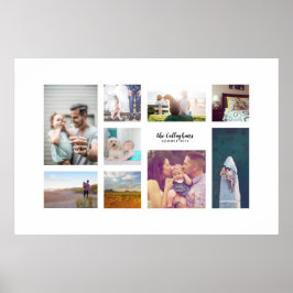 Enkelt Nine Photo Anpassningsbar Art Print Gift Poster