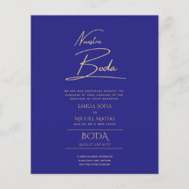 Enkelt Nuestra BODA Text Only Inv Spanska Bröllop