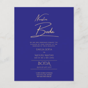 Enkelt Nuestra BODA Text Only Inv Spanska Bröllop