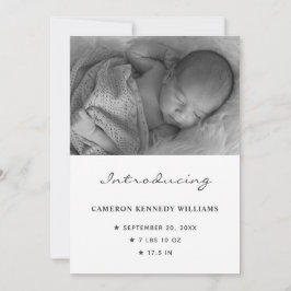 Enkelt nyfött Cute Anpassningsbar Foto Hej Baby Bi Meddelande