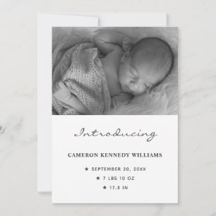 Enkelt nyfött Cute Anpassningsbar Foto Hej Baby Bi Meddelande