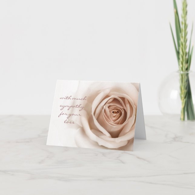 Enkelt och ärligt sympatikort kort (Framsida)