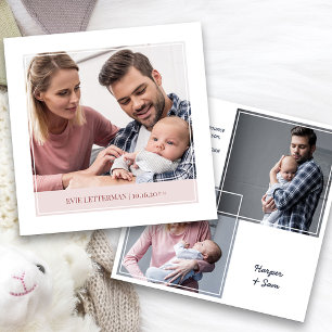 Enkelt och Elegant Pojke 3-foto Meddelande
