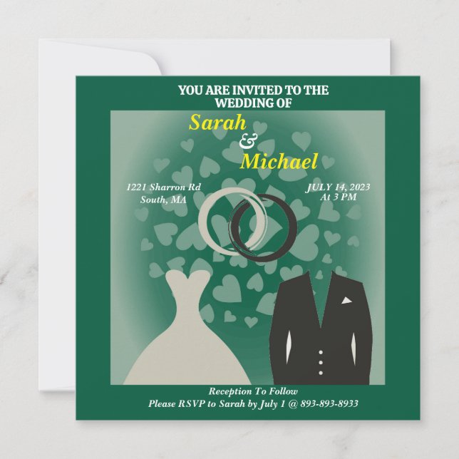 Enkelt och Elegant - stam och groomhjärta (Framsida)