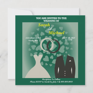 Enkelt och Elegant - stam och groomhjärta