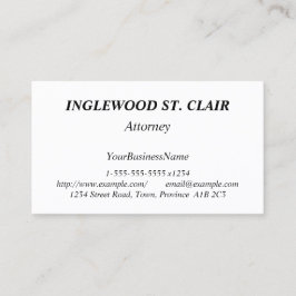 Enkelt och minimalt Affärskort Visitkort