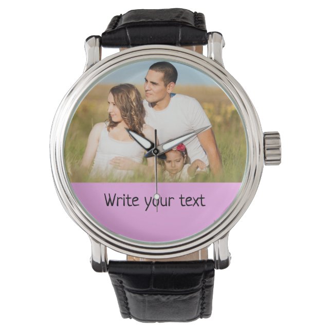 enkelt och minimalt lägga till dina textodobjekt armbandsur (Framsida)