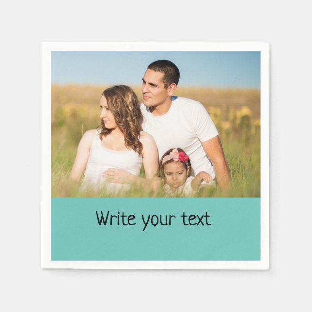 enkelt och minimalt lägga till dina textodobjekt pappersservett (Framsidan)