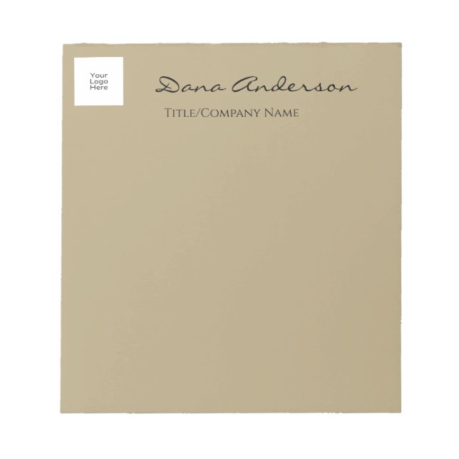 Enkelt och modernt Anteckningsblock för svartvita  (Framsida)