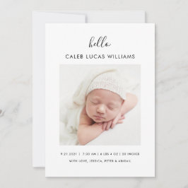 Enkelt och modernt meddelande om fosterfödsel