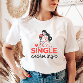 Enkelt och överdådigt klut mot alla hjärtans gåva t shirt
