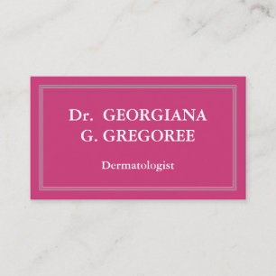 Enkelt och Professionell dermatologt Affärskort Visitkort