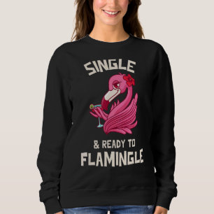 Enkelt och Redo till Flamingle Flirty Flamingo Min T Shirt