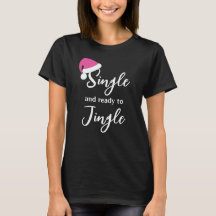 Enkelt och Redo till Jingle Helgdag T-Shirt-rosa
