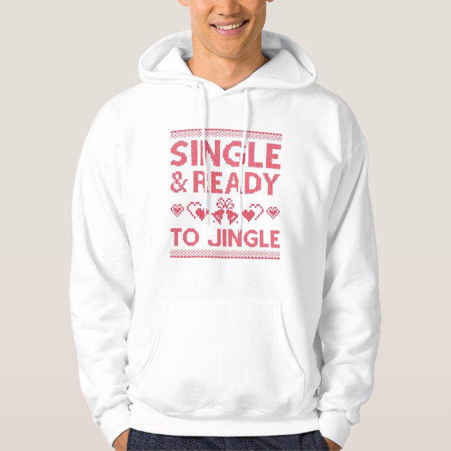 Enkelt och Redo till jingle Hoodie (Framsida)