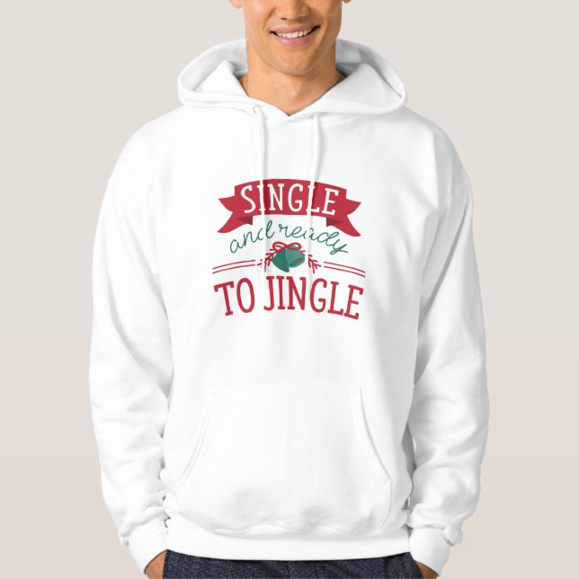 Enkelt och Redo till jingle Hoodie (Framsida)