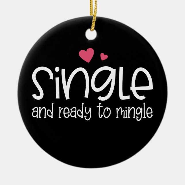 Enkelt och Redo till Mingle Valentine | Ornament (Framsidan)