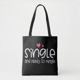 Enkelt och Redo till Mingle Valentine | Tote Bag Tygkasse