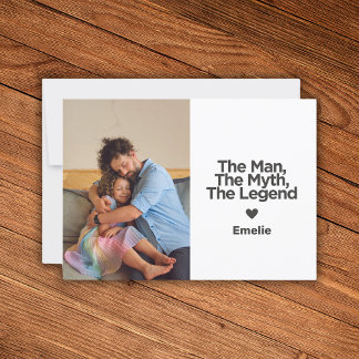 Enkelt och svenskt citat Personlig Pappa Kort